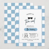 Too Cool 2nd Birthday Invitation (Devant / Derrière)