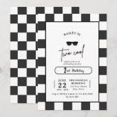 Too Cool 2nd Birthday Invitation Kaart (Voorkant / Achterkant)