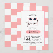 Too Cool 2nd Birthday Invitation Kaart (Voorkant / Achterkant)