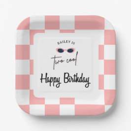 Too Cool 2nd Birthday  Papieren Bordje