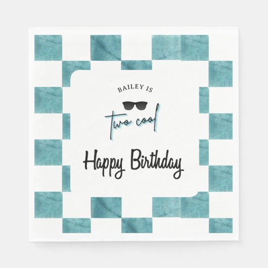 Too Cool 2nd Birthday  Servet (Voorkant)