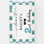 Too Cool 2nd Birthday Welcome Banner (Verticaal)