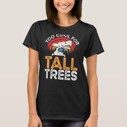 Too Cool For Tall Trees Backprint Bonsai T-shirt (Voorkant)