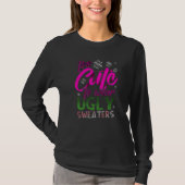 TOO CUTE Christmas UGLY Sweaters Long Sleeve Back (Voorkant)