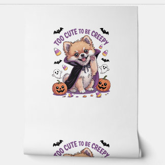 Too Cute to be Creepy Halloween Tee PNG Behang