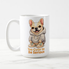 Too Cute to Be Serious – Funny French Bulldog Koffiemok