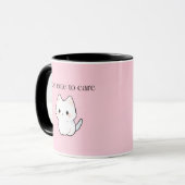 Too Cute to Care Mug – Sassy Cute Coffee Cup (Devant gauche)