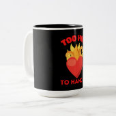 TOO HOT TO HANDLE TWEEKLEURIGE KOFFIEMOK (Voorkant links)