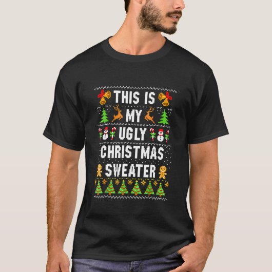 Too Hot Ugly Christmas Sweaters  Xmas Men Women Fa (Voorkant)