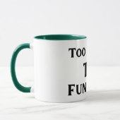 Too Jolly To Function Christmas Mug (Gauche)