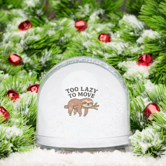 Too Lazy To Move � Cute Retro Cartoon Sloth Design (Noël)