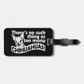 Too Many Chihuahuas Bagagelabel (Achterkant horizontaal)