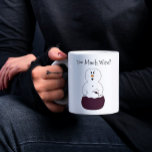 Too Much Wine Snowman Mug<br><div class="desc">This funny Snowman mug features a snowman that has drank way too much wine! Makes a great White Elephant gift!</div>