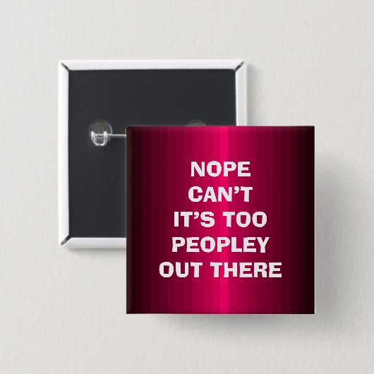 Too Peopley Button (Voorkant /achterkant)