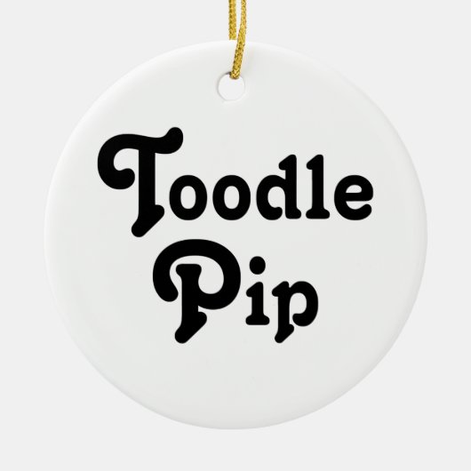 Toodle Pip Keramisch Ornament (Voorkant)