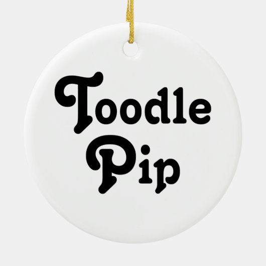 Toodle Pip Keramisch Ornament (Achterkant)