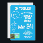 Toodles | Sam & Friends Invitation d'anniversaire<br><div class="desc">Invitation toute votre famille et amis à l'anniversaire de votre enfant avec ces invitations d'anniversaire Sam et amis simples et modernes. Personnalisez en ajoutant tous les détails de votre fête !</div>