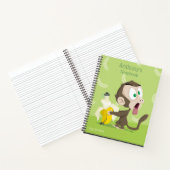 Tooky aap met banaan notitieboek (Binnen)
