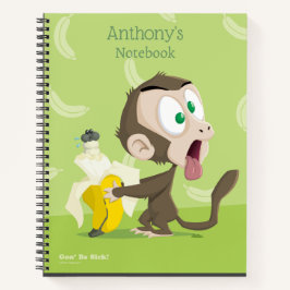 Tooky Aapje met Banaan Notitieboek