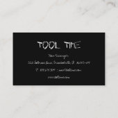 Tool Handyman Construction Black White Visitekaartje (Achterkant)