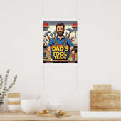 Tool Team Dad Afdrukbare Poster Art (Keuken)