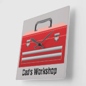 Toolbox "Papa's Workshop" Vierkante Klok (Hoek)