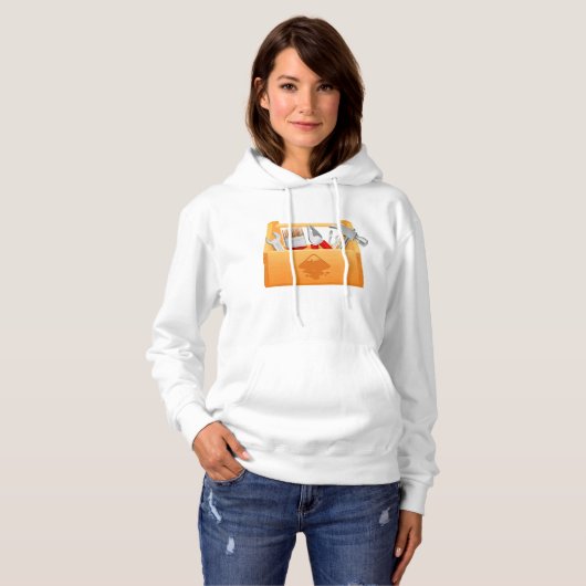 Toolbox Vrouwen Hoodie (Voorkant volledig)