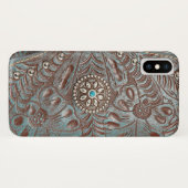 Tooled lederen textuur iPhone draagtas Case-Mate iPhone Case (Achterkant (horizontaal))