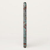 Tooled lederen textuur iPhone draagtas Case-Mate iPhone Case (Achterkant/links)