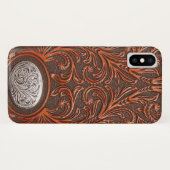 Tooled lederen textuur iPhone draagtas Case-Mate iPhone Case (Achterkant (horizontaal))