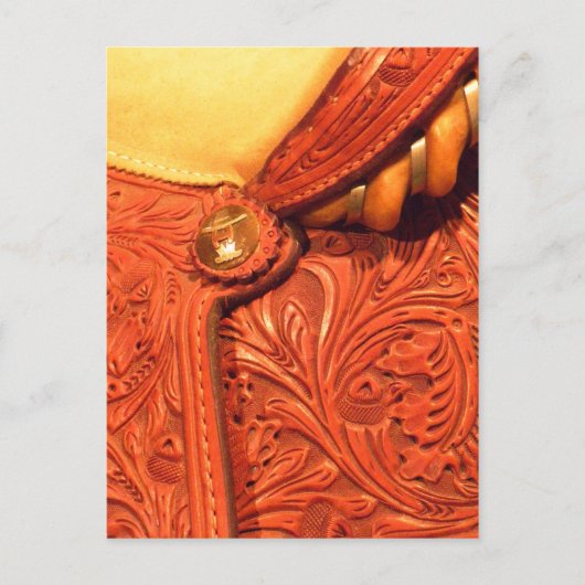 Tooled Western leder Briefkaart (Voorkant)