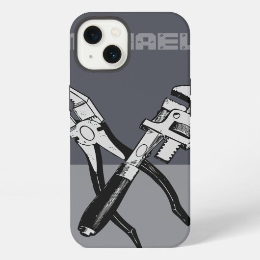 TOOLS aangepaste monogram-hoesjes iPhone Hoesje (Achterkant)