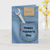 Tools Vaderdag Wenskaart Kaart (Gele Bloem)