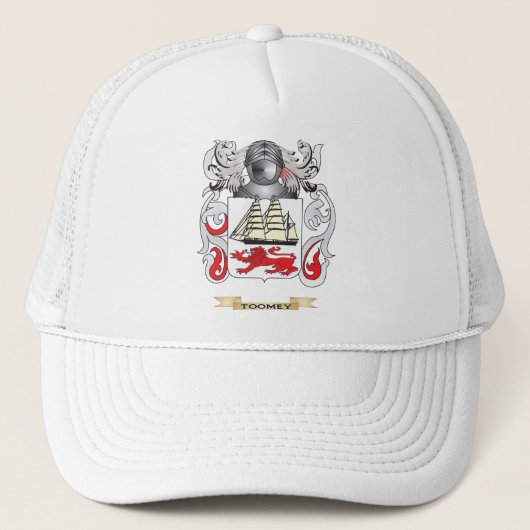 Toomey Family Crest (wapenschild) Trucker Pet (Voorkant)