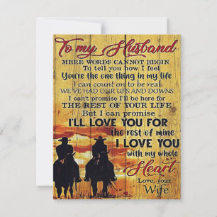 Toon aan mijn man Gift Offertes voor liefdesaanb Kaart