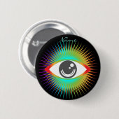 Toon Alien Eye Thunder_Cove Ronde Button 5,7 Cm (Voorkant /achterkant)