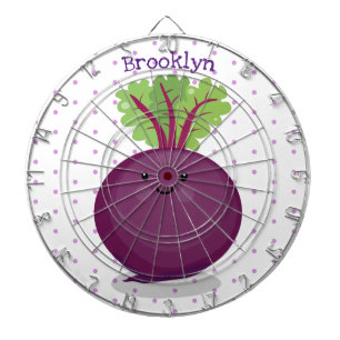 Toon de cartoon van de  van de gelukkig bietwortel dartbord