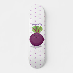 Toon de cartoon van de van de gelukkig bietwortel skateboard