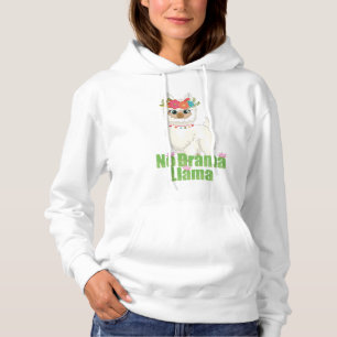 Toon geen drama lam met bloeiende kuit hoodie