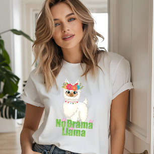 Toon geen drama lam met bloeiende kuit Tri-Blend shirt