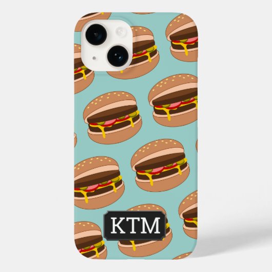 Toon Hamburgers - Open Sesame Bun - voeg initialen Case-Mate iPhone Case (Achterkant)