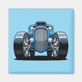 Toon Hotrod Art  Magneet
