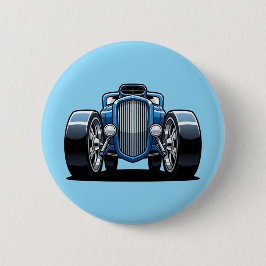 Toon Hotrod Art  Ronde Button 5,7 Cm
