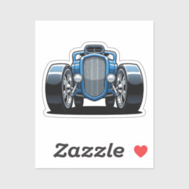Toon Hotrod Art  Sticker