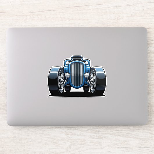 Toon Hotrod Art  Sticker (Computer)