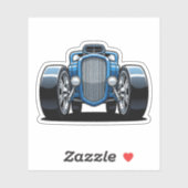 Toon Hotrod Art  Sticker (Vel)