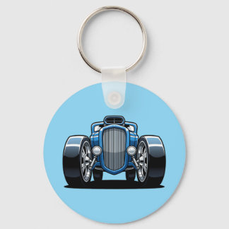 Toon Hotrod Kunst Sleutelhanger