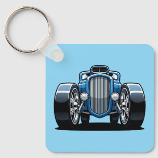 Toon Hotrod Kunst Sleutelhanger