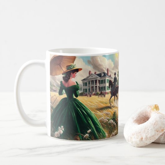 Toon met wind koffiemok (Met donut)