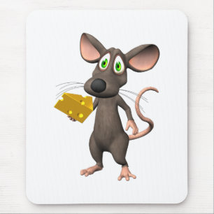 Toon Mouse met kaasmousepad Muismat